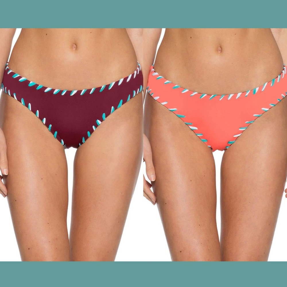 NWT Becca Reversible Camille‎ Hipster Bikini Bottom [SZ Large ]
